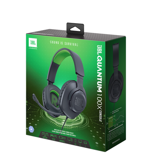 JBL Quantum 100X Console - Black - Wired over-ear gaming headset with a detachable mic - Detailshot 15 image number null